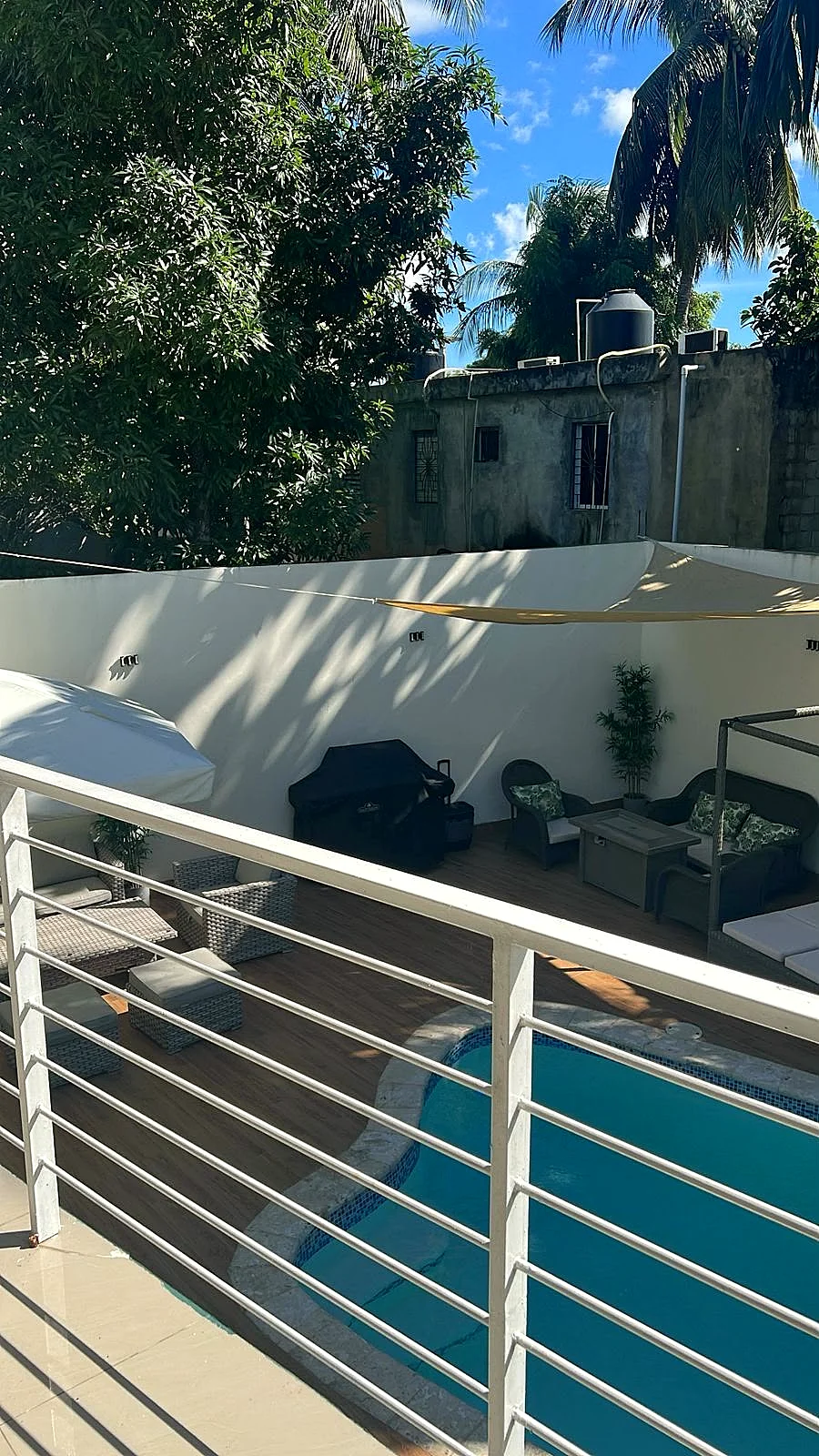 Terraza privada en Solano Apartments, Boca Chica